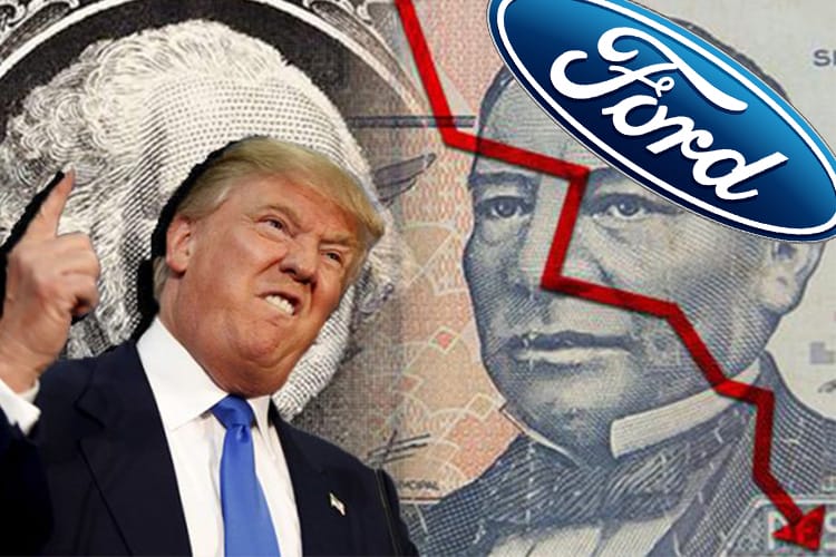 Se desploma peso mexicano tras anuncio de Ford