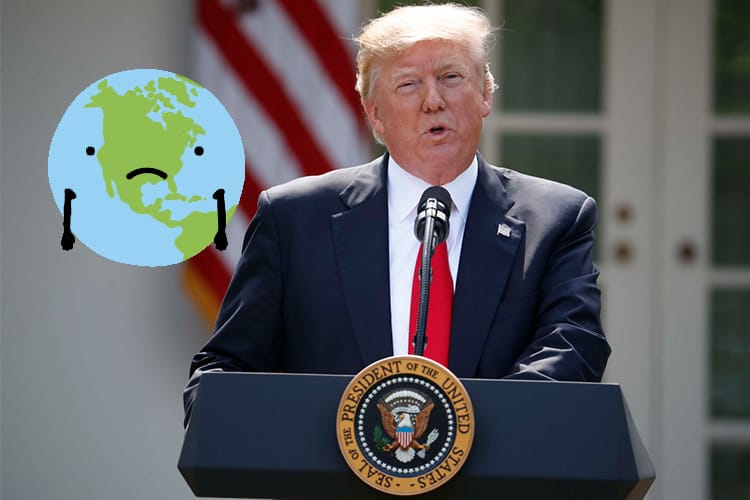 Donald Trump anuncia que EU abandona el Acuerdo de París sobre cambio climático