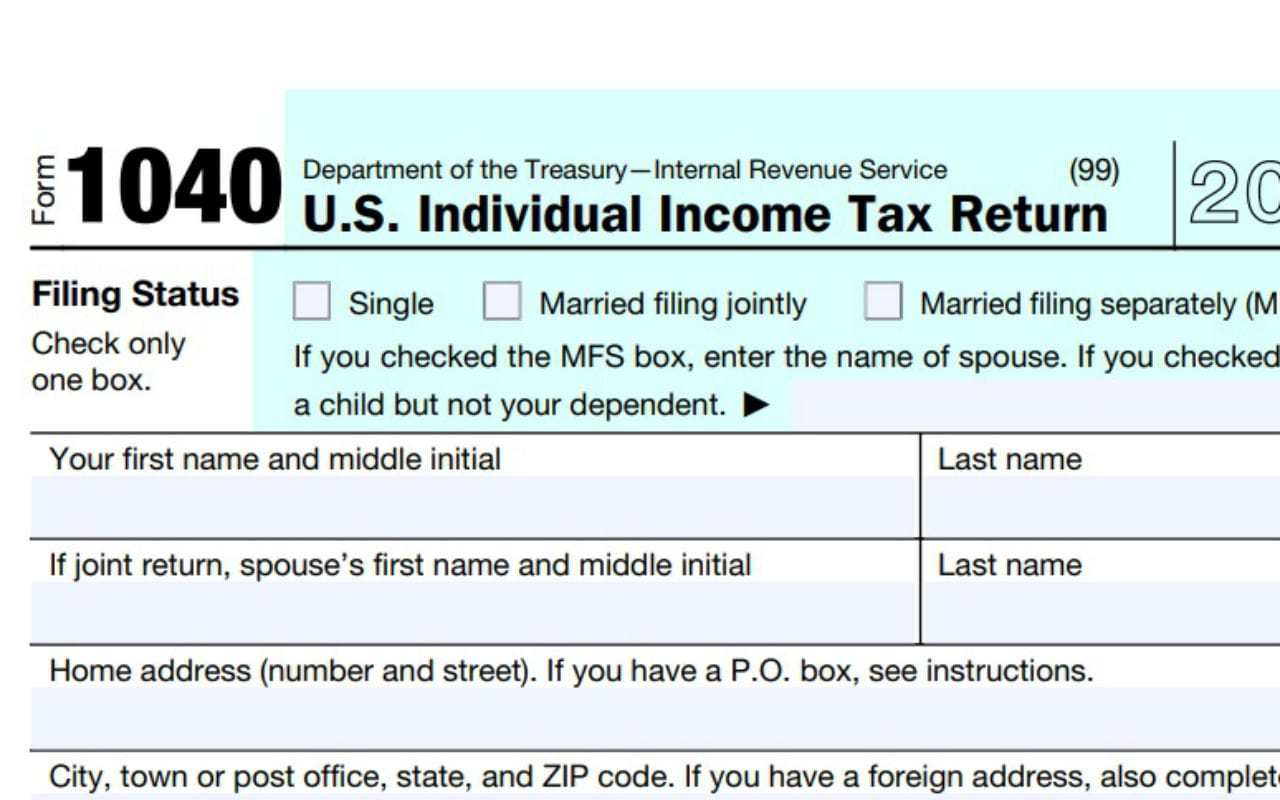 1040 Income Tax return reembolso de impuestos taxes
