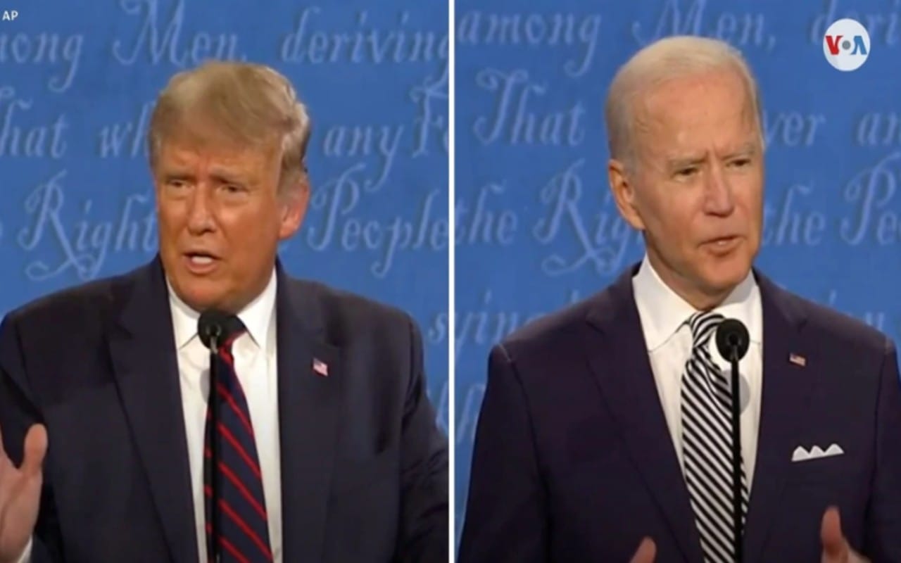 Mira aquí el último debate entre Trump y Biden